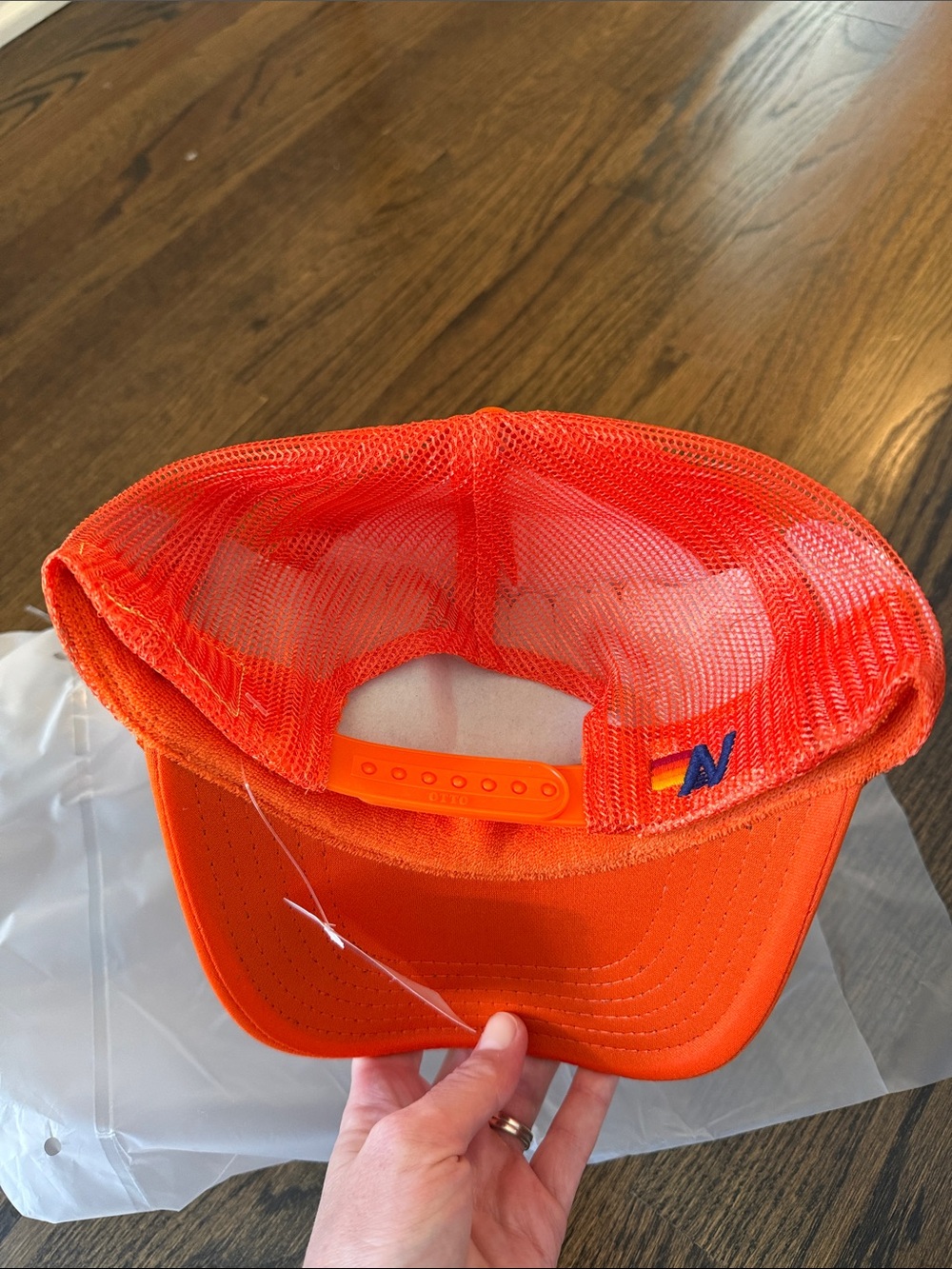 NWT Aviator Nation Orange VOLS Tennessee Logo Trucker Hat - Picture 4 of 4